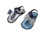 PVC Injection Flat Girls Jelly Shoes