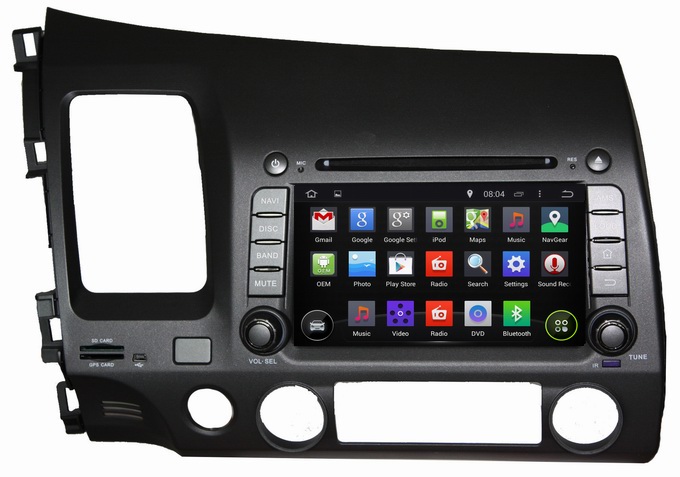Ouchuangbo car Radio Stereo DVD GPS Navi Player for Honda Civic (left) 2006-2011 Bluetooth