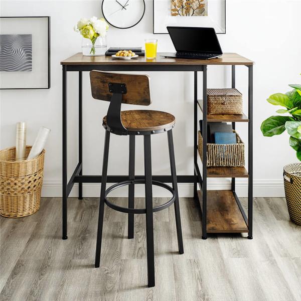 Bar Stools with Backrest, Industrial Bar Stool, Bar Stool Set for Sale, Bar