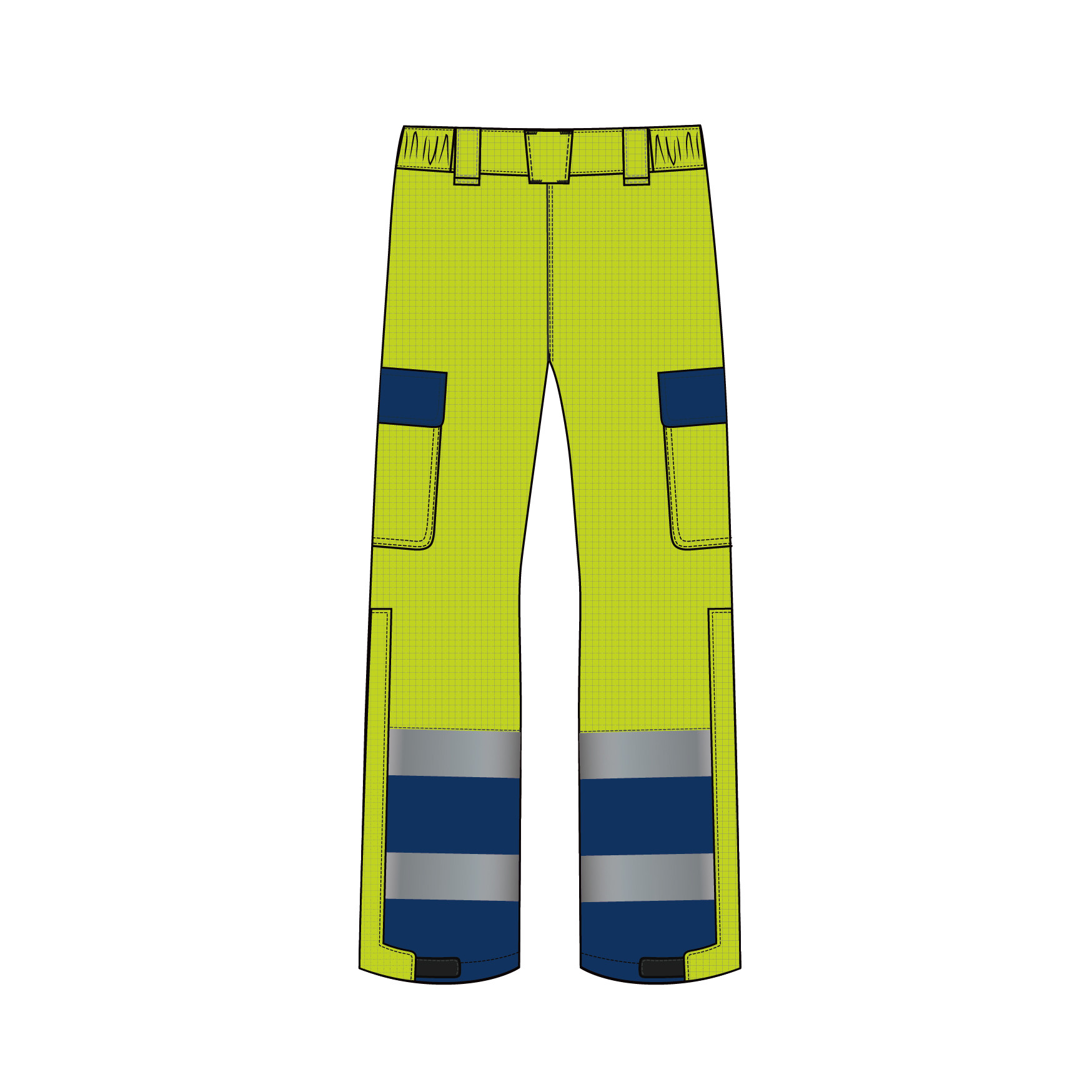 Three Layer Laminated Flame Resistant Arc Protection Rain Gear Work Pants For Electric Work Environment