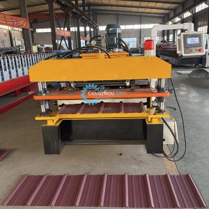 China Mexico Popular Color Steel Profile IBR R101 Roof Sheet Roll Forming Machine factory