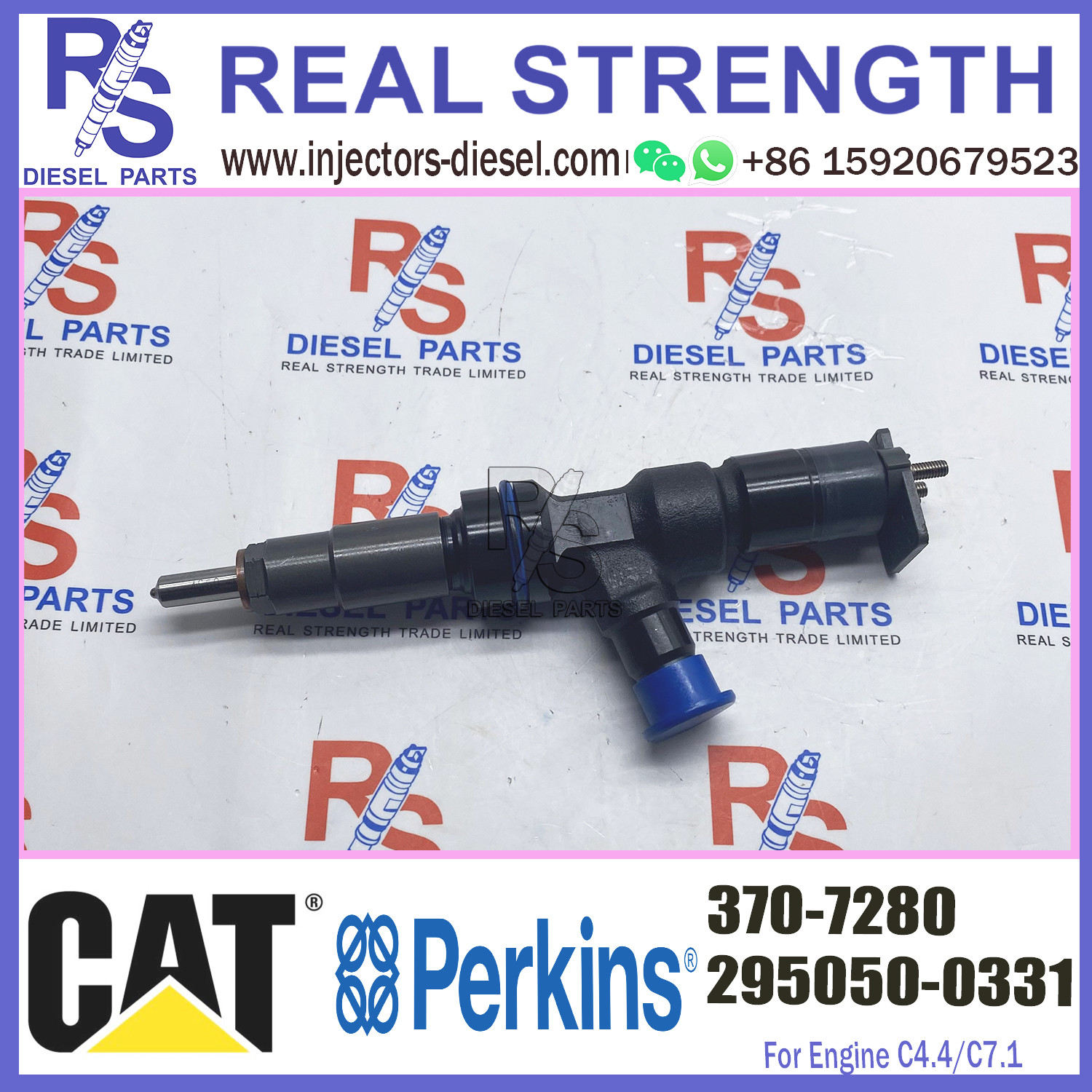 CAT E 320E 323E 323F 326F 329F 330F 330GC 335F C6.6 C7.1 Engine Common Rail Injector 370-7282 370-7280