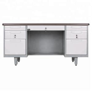 China Knocked Down Waterproof Powder Coated Steel Computer Desk factory