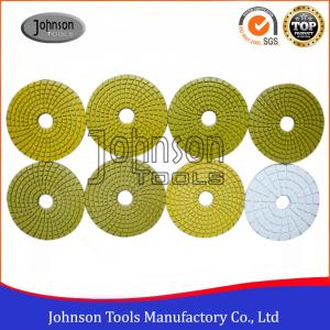China 100mm Diamond Wet Polishing Pad / Polishing Discs For Granite Marble Products factory