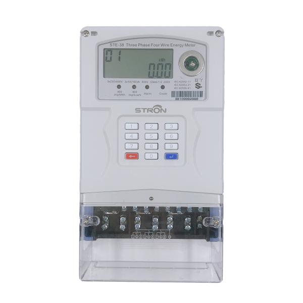 China STS Standard Keypad Prepaid TOU Tariffs 3 Phase 4 Wires Smart Energy Meter factory