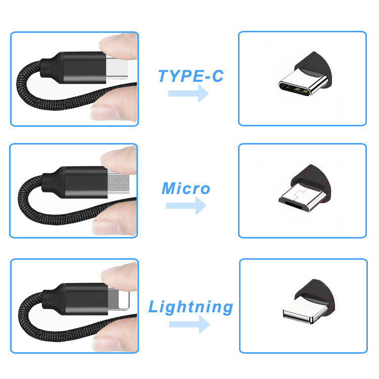 Durable 3 In 1 Multifunctional USB Cable OD 3.5mm