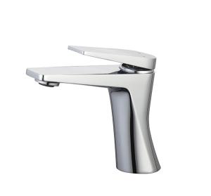 China Bathroom Chrome Brass Basin Mixer Faucet factory