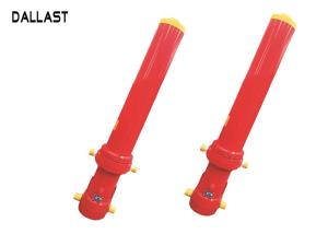China Dump Truck Single Acting Telescopic Hydraulic Cylinders With Heavy Duty Welded Construction factory