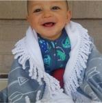 Cheaper price small MOQ custom printed children round beach towel baby beach