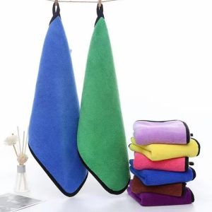Customizable Microfiber Auto Drying Towels Thick Colar Fleece Convenient