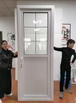 2.5mm Waterproof PVC Hinged Door Tempered Glass Pvc Swing Door For Toilet