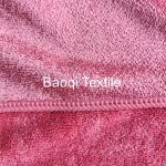 Rose 300gsm solid microfiber shiny dish rags，tea loop towels wipes,double side