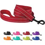 Flexible Nylon Dog Leash Red Dog Walking Leash For Small Medium Large Dogs