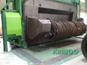 China Wire Rod Coil Surface Cleaning Shot Blasting Machine Of KNNJOO factory