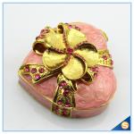 Shinny Gifts Customized Heart Shape Handmade Storage Trinket Box SCJ 388-1