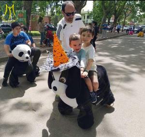 China Hansel amusement park electric battery operated ride on walking animals factory