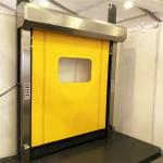 Custom Plastic Film Repair Dust Barrier High Speed Zipper Door For Industrial