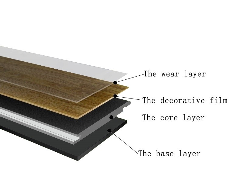 5mm Waterproof Interlocking SPC Flooring 4mm Vinyl Virgin Material Marble Rigid Core Hybrid Flooring Spc Click Floor