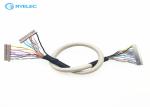 30 Awg Shielded Round Y Lvds Cable 30 Pin JAE FI-X30H To 2*Hirose DF14-20S-1.25C