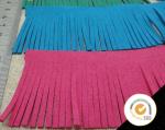 Garment decoration stretch long tassel fringes for dresses, black quaste