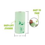 Customized Logo Biodegradable Cornstarch PBAT PLA Bag for Pet Poop at Exhibition