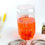 206# 57mm Disposable Plastic Beverage Cans For Juice