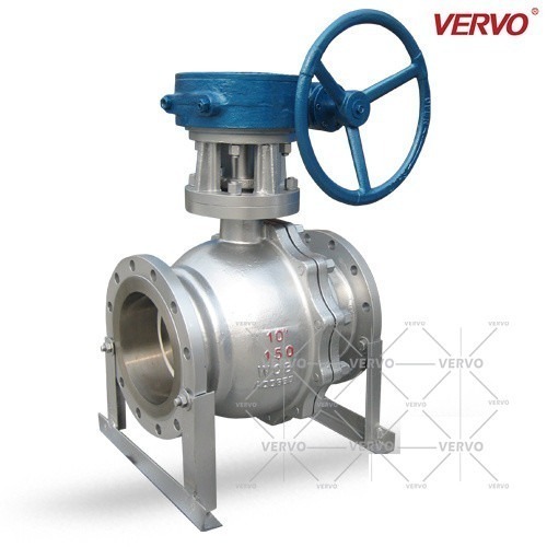 China 10" 150LB Flanged Side Entry Floating Ball Valve DN250 2 Piece API6D Astm A216 Wcb RF factory