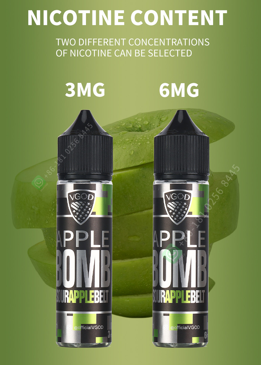 VGOD Vape Juice E-Liquid 5mg 6mg Nicotine Salt Vape Liquid E-Juice With MSDS Certificate