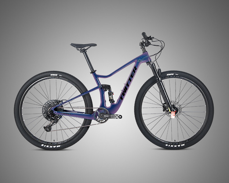29er Carbon Fiber Full Suspension Mountain Bike With MAXXIS Tire