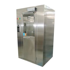 China YANING Mechanical Electronic Interlock Facial Recognition Clean Room Automatic Double Door Airtight Air Shower Room on sale