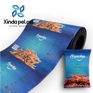 China Custom Printing Plastic Film Roll Packaging For Chips Food Grade Sachet Machine factory