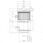 DC Varifocal Auto Iris Lens 2.8-12mm CS Mount 1080P 4MP 5MP AHD IP Camera Lens