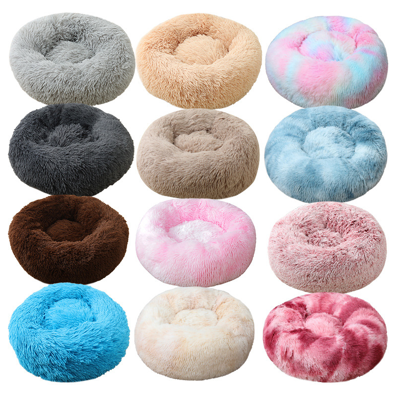 Cat Bed Multiple Colour Waterproof Washable Soft Comfortable Custom RoundFluffy