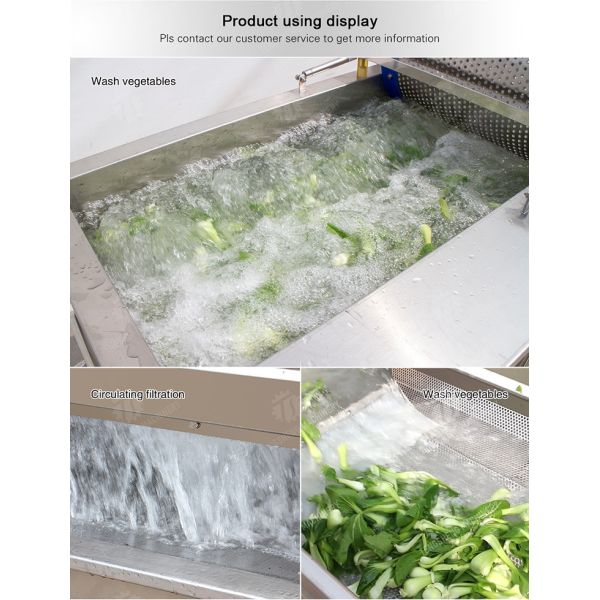 380V Eddy current water cleaning and draining machine stainless steel cleaning machine ginger washing machine