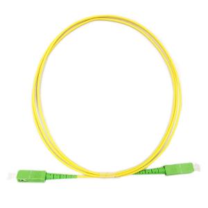 China Rugged Yellow Fiber Optic Patch Cord SC / APC - SC / APC For Telecommunication factory