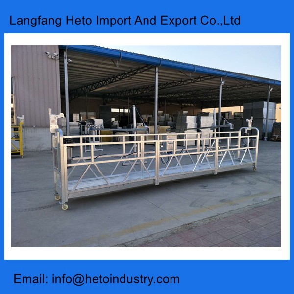 Window cleaning construction cradle India ZLP630 srp suspended rope platform