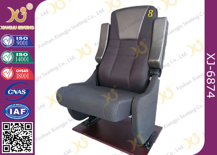 Fixed Seat Mold Foam Theatre Cinema Chairs With Tip Up Armrest For Music Hall