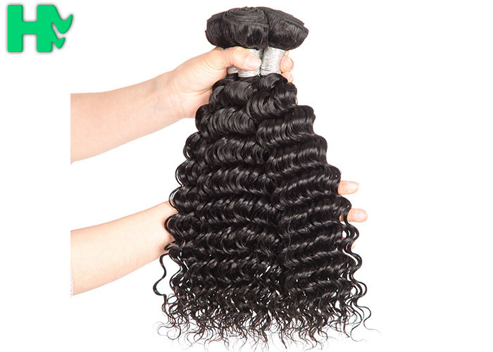 10A Grade Remy Unprocessed Smooth Human Brazillian Hair Weft , Peruvian Virgin Hair Extension