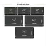 Wall Mount Touch Screen Advertising Display Interactive LCD Battery For Showcase