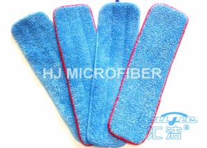 China Blue Floor 18 Inch Microfiber Mop Pads / Dust Pads 80% Polyester For Home factory