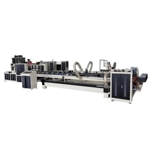 Electric Full Automatic Corrugated Paper Stapler Stitching Gluer Folding Gluing