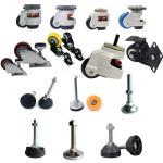 Light Duty Locking Caster Wheels Aluminium Profile Accessories
