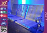 Powder Coated Steel Beam PU Cushion Waiting Lounge Chairs For Station