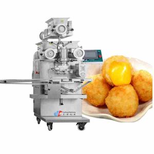 PLC 2KW Industrial Meatball Maker Automatic Encrusting Machine High Accurate