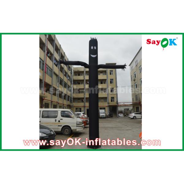 Dancing Inflatable Man Custom Green / Purple Guy Sky Inflatable Blow Up Dancing Man With Bottom Blower