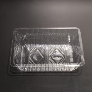 China Eco Friendly BPA Free Disposable Plastic PET Food Tray For Food Packaging factory