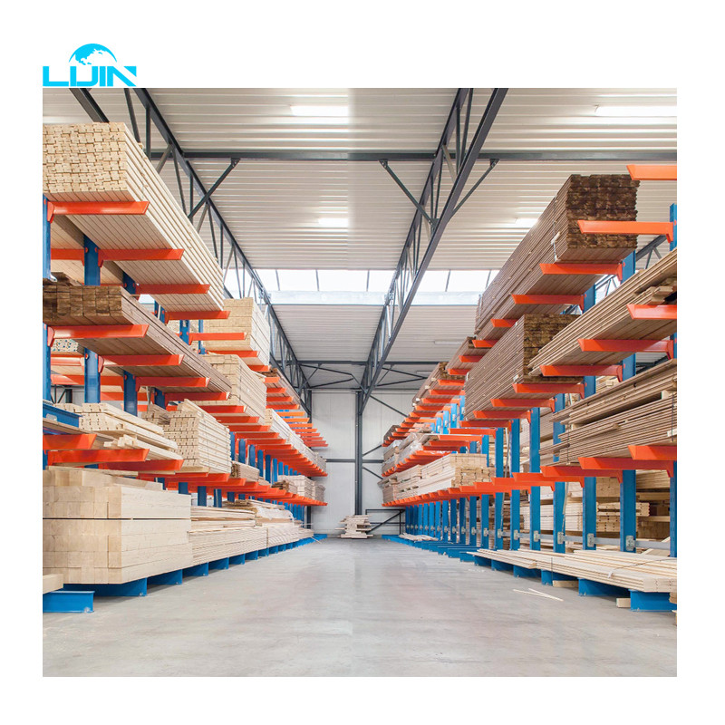 6000mm Height Cold Steel Cantilever Racking System 2000kgs / Arm Loading Capacity