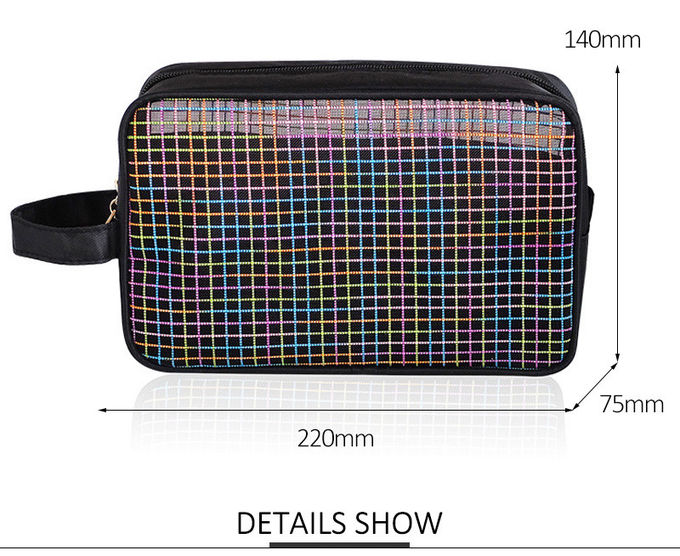 Promotional Personalized Travel Zipper Mesh Washing Cosmetic Bag