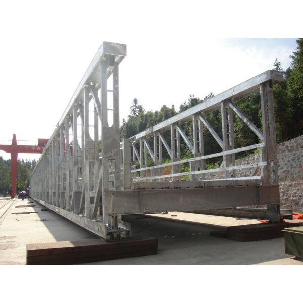 China Prefabricated Modular Steel Bridge / Army Bailey Bridge High Strength factory
