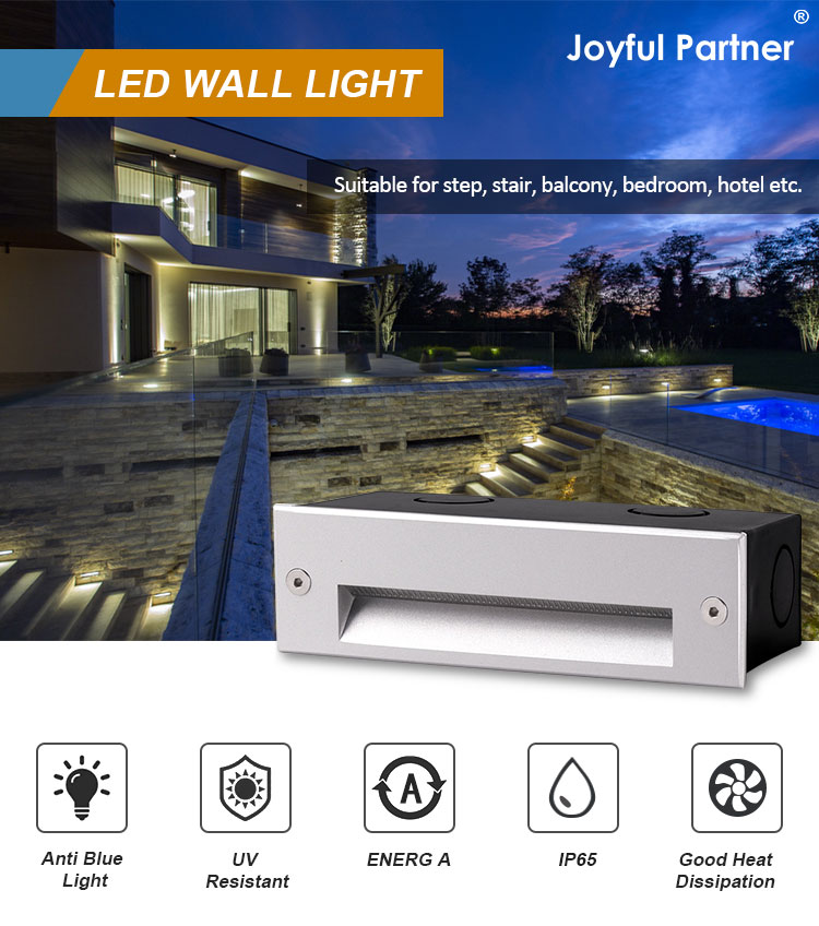 IP65 3W 5W LED Recessed Wall Light Step Linear Lighting For Stair Corner